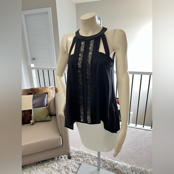 BCBGMaxAzria “Iris” Asymmetrical Silk Blouse – Size XXS - Picture 3 of 10